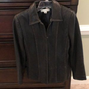 Petite Sophisticate P Leather Jacket